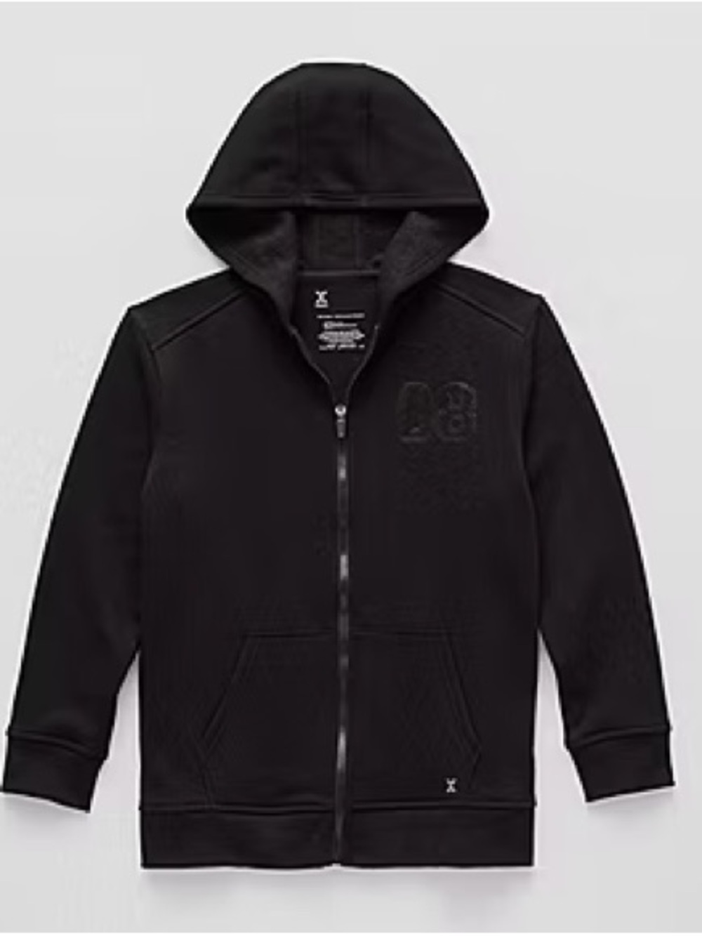 Xersion Black Full-Zip Hooded Sweatshirt for Kids